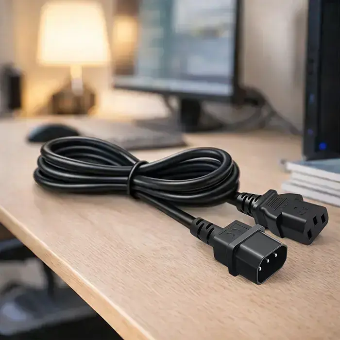 Qoltec Power cable IEC C13 | C14 | 3x0.75mm² | Pure copper Cu | 2m Фото num