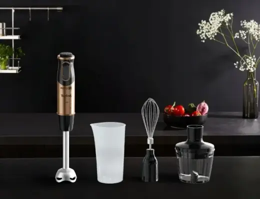 TEFAL rokas blenderis QUICKCHEF 3IN1, 1000W, melns/vara Photo