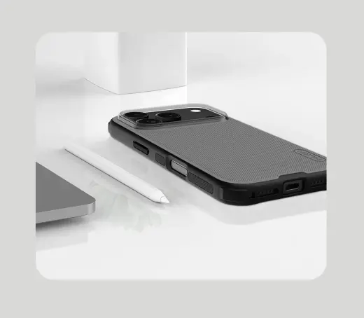 Nillkin Super Frosted PRO Back Cover for Apple iPhone 17 Pro Transparent Black Foto 5