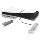 iPega P5S008 Horizontal Stand with USB HUB for PS5 Slim/PS5 Pro White Фото num