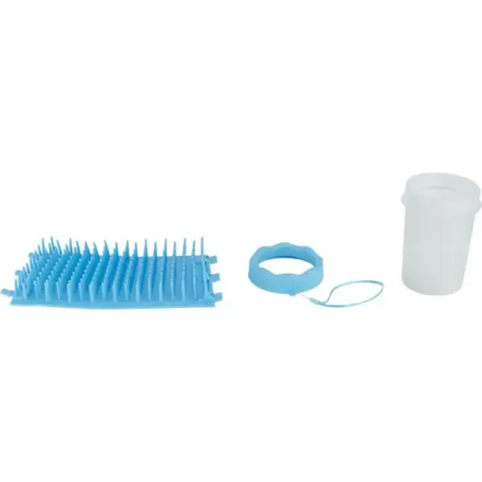 Ķepas tīrītājs : Trixie Paw cleaner, silicone/PP, M–L, blue Фото num