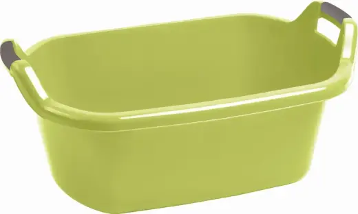 Bowl with handles oval 55L green