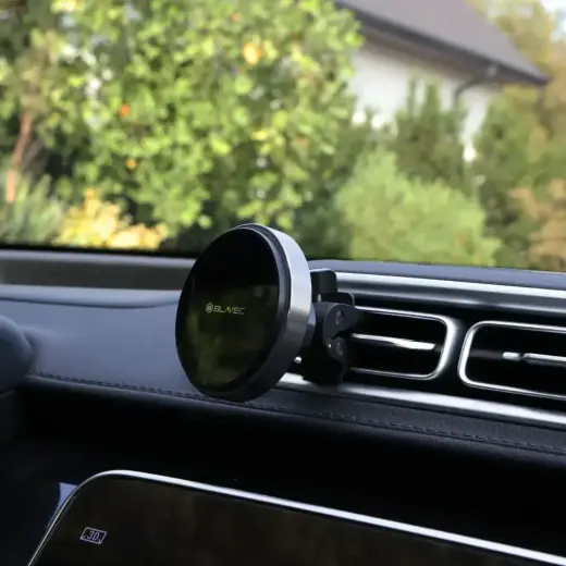 Blavec Car holder BHC-01B 15W magnetic with wirless charging to air vent (BHC01B-MAVIB) black Foto 4