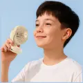 Mini desk fan AWEI F45 with clip 1200mAh white Photo