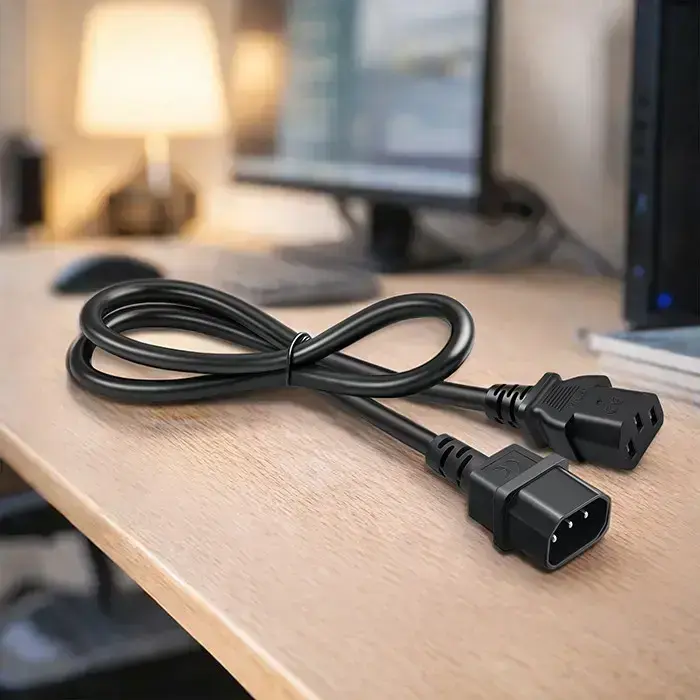 Qoltec Power cable IEC C13 | C14 | 3x1.00mm² | Pure copper Cu | 1m Фото num