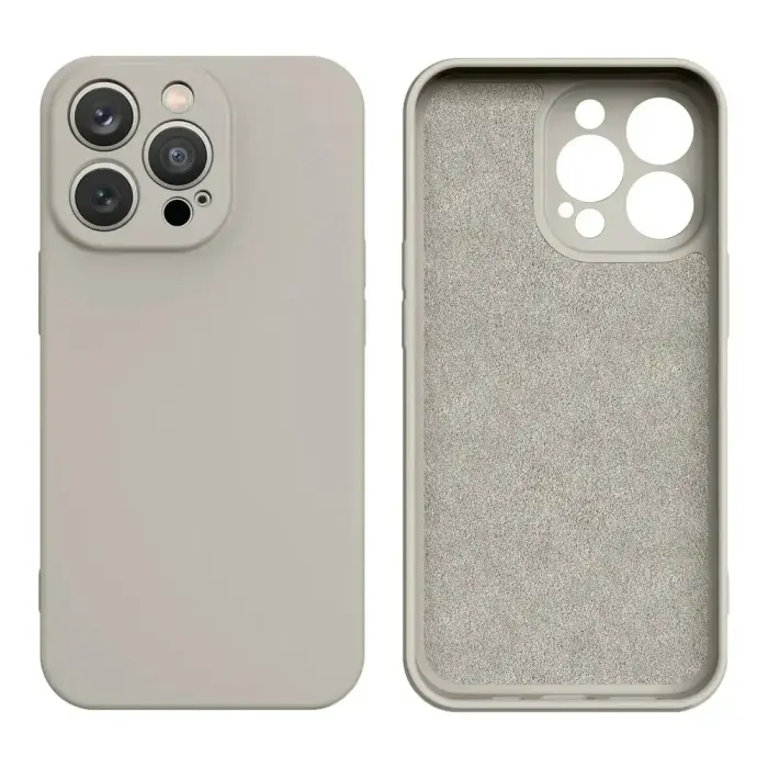 Silicone Case maciņš telefonam iPhone 14 Plus bēšs