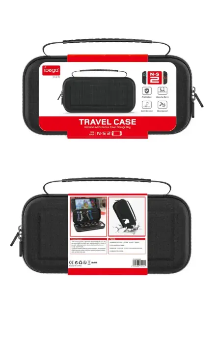 iPega SW2003C Travel Case for Nintendo Switch 2 Black Foto 4