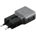 Wall charger Energea TravelGo Adapter 45 2xUSB-C 45W graphite-black Photo