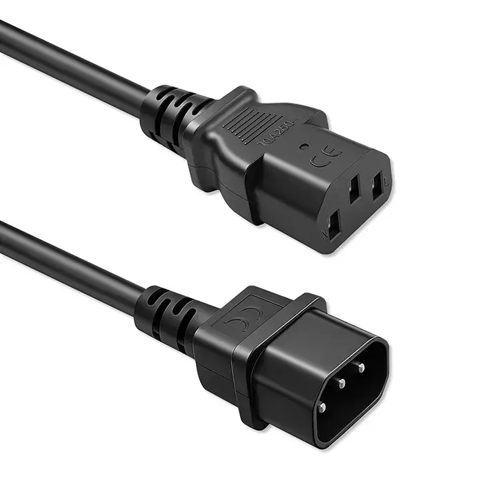 Qoltec Power cable IEC C13 | C14 | 3x1.00mm² | Pure copper Cu | 2m