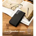 Ringke Folio Signature Flip Leather Case for Samsung Galaxy S22 + (S22 Plus) Black (FSS118R262) Photo