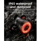 Rockbros Q5 Rear Bike Light with Intelligent Stop System - Black Foto 18