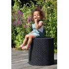 Cool Stool garden table/storage box grey — Photo 2
