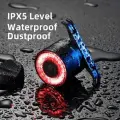 Rockbros Q3 rear bicycle lamp with intelligent stop system - black Photo