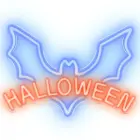 Neon PLEXI LED HALLOWEEN blue red NNE17 Neolia Фото num
