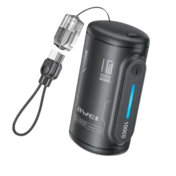 Awei WP-117 Power Bank | 10,000 mAh | 22.5W | USB-C | black