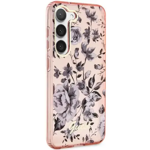 Guess GUHCS23MHCFWSP S23+ S916 różowy|pink hardcase Flower Collection Фото num