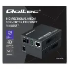 Qoltec Bidirectional Ethernet SWITCH Media Converter 1x RJ45 1x SFP| 1000Mbps | 5V Foto 18