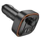 Borofone Transmitter FM BC59 Heroic MP3, Bluetooth - 2xUSB + Type C - black — Foto 5