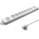 Qoltec Surge protector | 8 sockets | 1.5m | White — Foto 2
