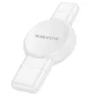 Borofone Wireless induction charger for Smartwatch BQ31 Portable 2,5W for iWatch 1-9, SE/SE2, Ultra/Ultra2, Samsung Watch 1-7, Ultra white Foto 1