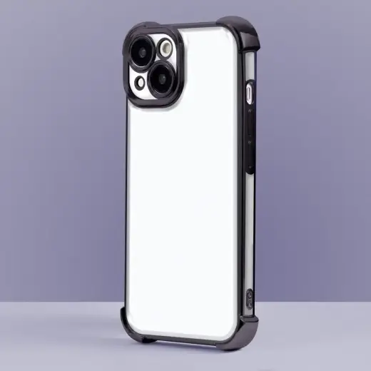 Anti Shock Chrome case for Samsung Galaxy A15 4G / A15 5G black Foto 3