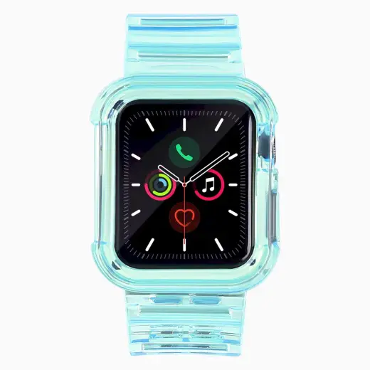 Fusion Light Set силиконовый ремешок для Apple Watch 42mm | 44mm | 45мм синий Фото num