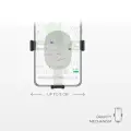 Gravity car smartphone holder with air vent clip Black Photo