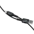 Acefast C4-02 провод для передачи данных и зарядки | MFI | USB-A на Lightning | 12W | 1.2m | черный Фото num