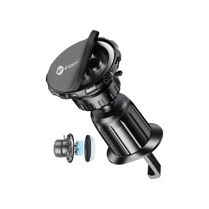 Magnetic car phone holder Forcell F-Grip MagElite air vent black Photo