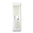 Qoltec Self-locking cable tie | 4.8*350mm | 100 pcs. | Nylon66 | UV | White Foto 1