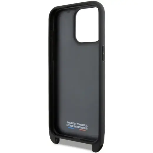BMW BMHCP15L23PSCCK iPhone 15 Pro 6.1" czarny|black hardcase M Edition Carbon Stripe & Strap Фото num