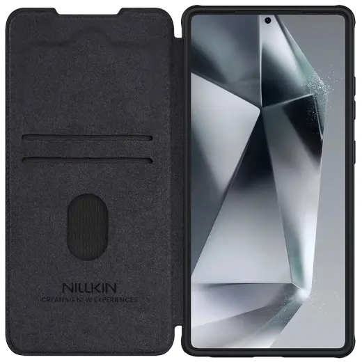 Nillkin Qin Pro telefona maciņš Samsung Galaxy S25 Ultra black Foto 3