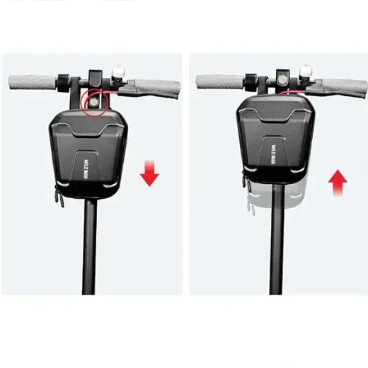 Etui|uchwyt na hulajnogę WILDMAN TS9  sakwa na ramę czarna|black Foto 10