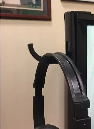 Headphones holder hook HH01 to monitor Фото num