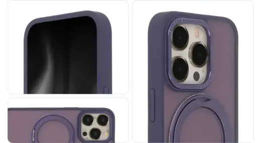 Secure Spinning Mag Case for iPhone 15 Pro 6,1" purple Foto 4