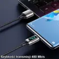 USAMS U78 SJ544USB01 провод для передачи данных и зарядки | USB-C | 30W | с LCD дисплеем | 1.2m | черный Фото num