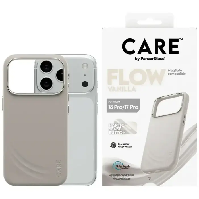 Case CARE by PanzerGlass Feature FLOW MagSafe case for iPhone 18 Pro / 17 Pro vanilla