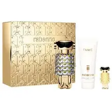 "Fame Gift Set EDP 80 ml, body lotion 100 ml, and EDP 4 ml." Фото num