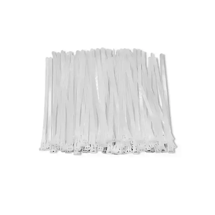 Qoltec Reusable Self-locking cable tie | 7.2*300 mm | Nylon UV | White Foto 12