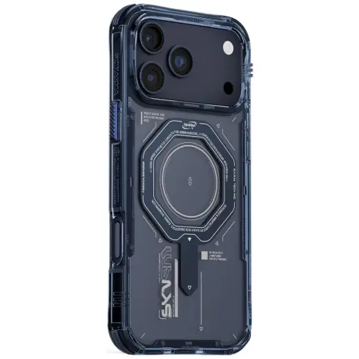 Skinarma Magma Case for iPhone 17 Pro Magnetic Charging blue Foto 2