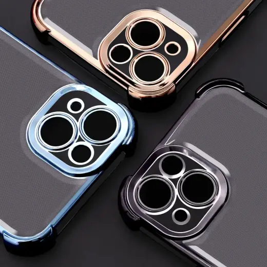 Anti Shock Chrome case for Samsung Galaxy A15 4G / A15 5G black Foto 8