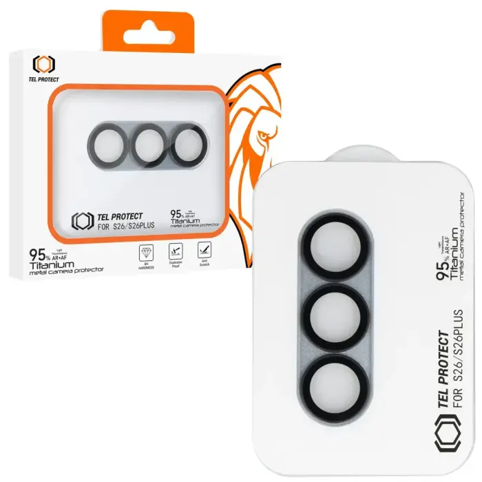 Tel Protect 95% AR+AF kameras aizsargstikls telefonam Samsung Galaxy S26 (S942) | Galaxy S26+ (S947) zils