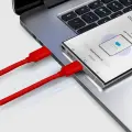 провод для передачи данных и зарядки | USB-C на USB-C | 1.5m | красный Фото num