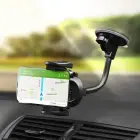 Car phone holder Forcell F-Grip Oval 17 cm windshield / dashboard / air vent black Photo