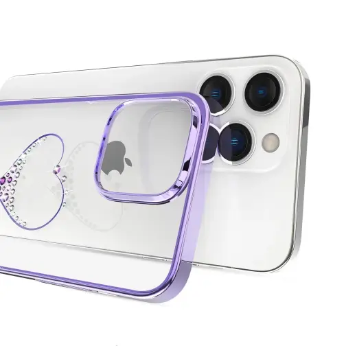 Kingxbar Wish Series case for iPhone 14 Plus decorated with crystals purple Photo
