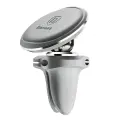 Magnetic Air Vent Car Mount Holder Baseus with cable clip (silver) Photo