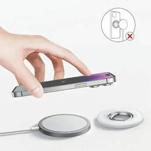 SODI Double-Sided Magnetic Ring Stand BM-350 white MagSafe Foto 5