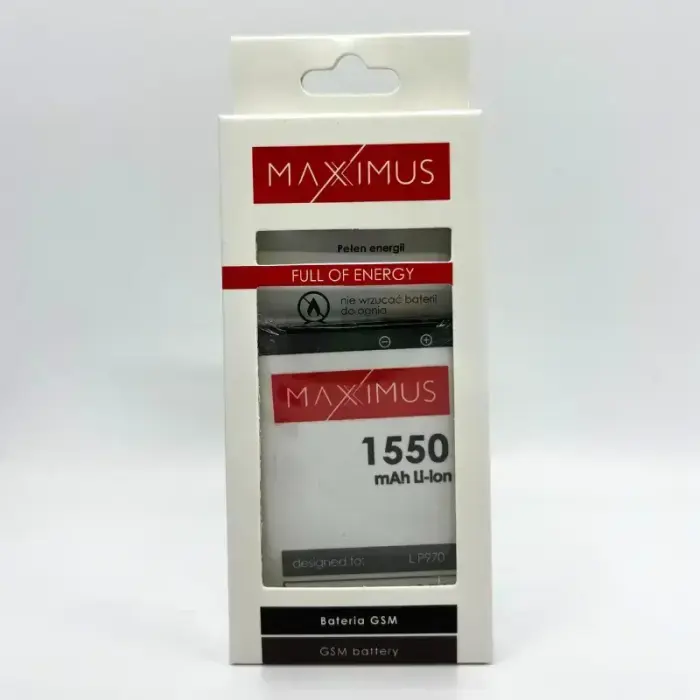 BATTERY MAXXIMUS LG P970 1700mAh BL-44JN Фото num