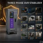 Qoltec Three-phase AVR MULTIPROTECTION voltage stabiliser | 10kVA | Accuracy ± 3% | 3-phase servo motor | LCD — Foto 3