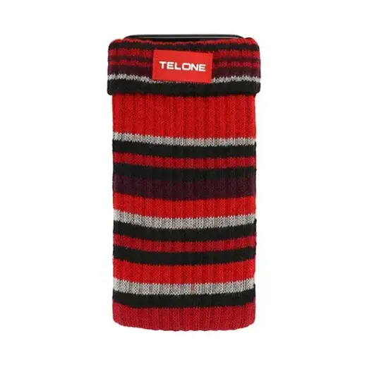 TelOne mobile phone sock with neck strap, stripes design 07 Photo